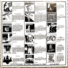VARIOUS ‎THE SOUND OF HOLLYWOOD COPulation MYSTIC RECORDS MLP 33128 1984 M/M