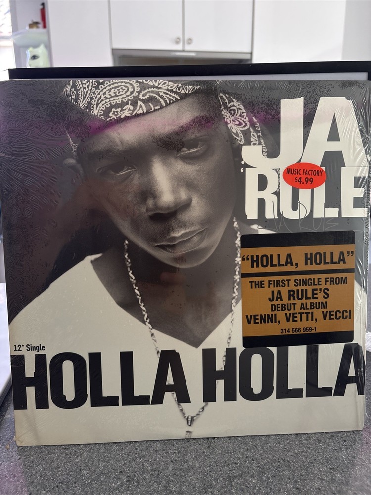 JA RULE HOLLA HOLLA 12″ VINYL SINGLE 1999 DEF JAM ORIGINAL HYPE STICKER SEALED