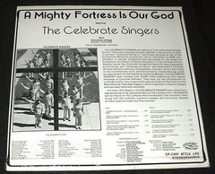 CELEBRATE SINGERS A Mighty Fortress is Our God LP PRIVATE XIAN FOLK SEALED