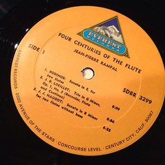 [JAZZ/CLASSICAL]~NM LP~JEAN PIERRE RAMPAL~Four Centuries of the Flute~[EVEREST]