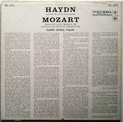 Glenn Gould, Joseph Haydn / Wolfgang Amadeus Mozart – Sonata No. 3 In E Flat Maj