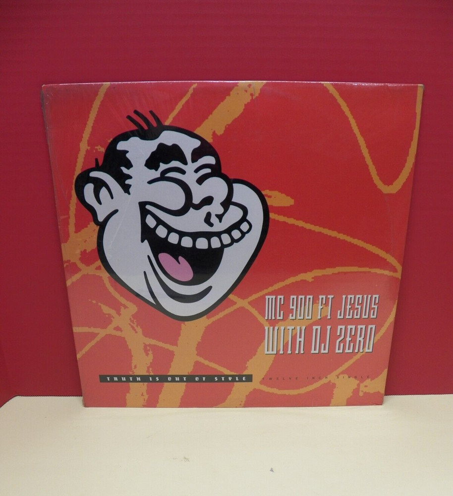 Sealed 12″ Single MC 900 ft Jesus w/ DJ Zero Truth Is Out Of Style 1990 Nettwerk