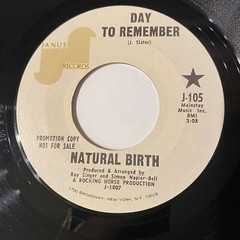 DAY TO REMEMBER/LIFE IS WHAT YOU MAKE IT-NATURAL BIRTH ’69 PROMO VINYL REC VG+