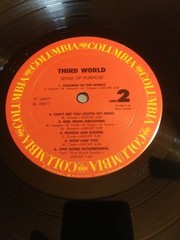 THIRD WORLD Sense of Purpose RAGGAE Vinyl LP 33RPM Record 1985 COLUMBIA RECORDS