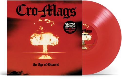 Cro-Mags – The Age Of Quarrel [New Vinyl LP] Clear Vinyl, Red
