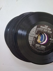 45 RPM Vinyl Records Lot of 50 For Crafts, Decorations, Projects etc. VG