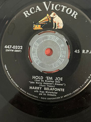 Harry Belafonte Hold ‘Em Joe 45 RPM RCA Victor 447-0322 Picture Sleeve