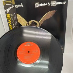 NEAR MINT ！WHITESNAKE SAINTS & SINNERS POLYDOR 28MM0207 Japan ORIGINAL OBI INSER
