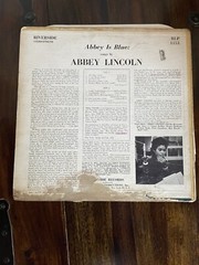 Abbey Lincoln – Abbey Is Blue LP – 1959 – Riverside RLP 1153 – VG-/G+ – READ!!!