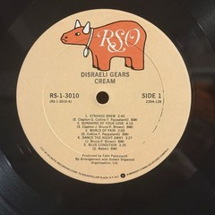 CREAM Disraeli Gears 1977 RSO Reissue RS13010 Sunshine Of Your Love NM/NM Shrink
