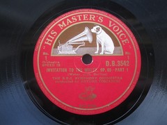 THE BBC SYMPHONY ORCHESTRA 12″ 78 RPM INVITATION TO THE WALTZ UK HMV D.B.3542