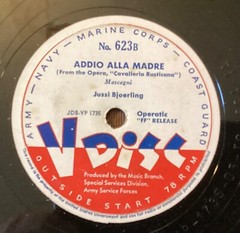 Carol Brice – 78 rpm V Disc 623: O Ye Balmy Bows, 2. Come to the Fair/BJOERLING