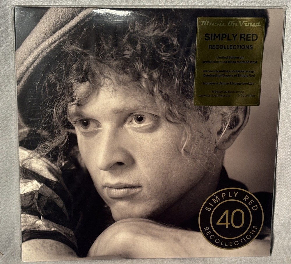 LP SIMPLY RED Recollections (CLEAR/BLACK MARBLE VINYL, MOV, 2023) NEW MNT SEALED