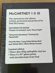 NEW Paul McCartney McCartney I, II, III LP Vinyl Record Set 3-Disc 180 G Vinyl