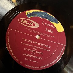 [RADIO/SPOKEN WORD]~EXC LP~HERMAN HARVEY~CLIFFORD ODETS~The Sum And Substance~