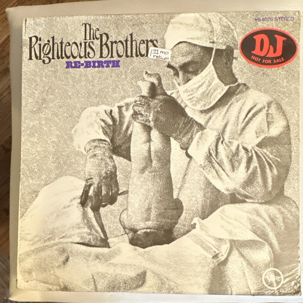 RIGHTEOUS BROTHERS – RE-BIRTH – VINYL LP – VERVE V6-5076 – DJ COPY STEREO