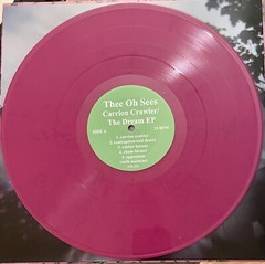 OH SEES ‘Carrion Crawler LP MAGENTA coachwhips pink brown fuzz damaged bug Yikes