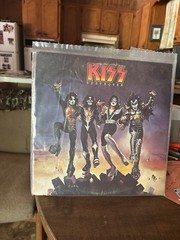 Kiss Destroyer Multicolor Vinyl LP Record Album with Plastic Slipcover Case