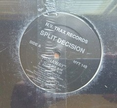 Split Decision – Runaway 12″ Vinyl Single (N.Y. Trax, 1989) Sealed