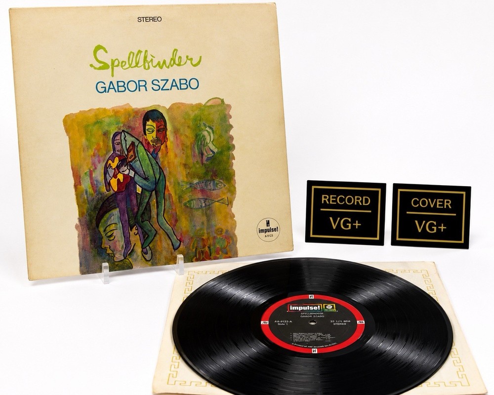 Gabor Szabo Spellbinder LP Impulse AS 9123 VG+ VG+ Ultrasonic Cleaned Gatefold J