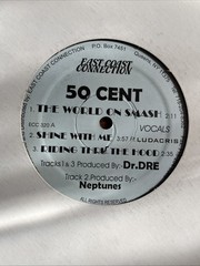 50 Cent World On Smash 12″ Vinyl Single Dr Dre Neptunes VG+