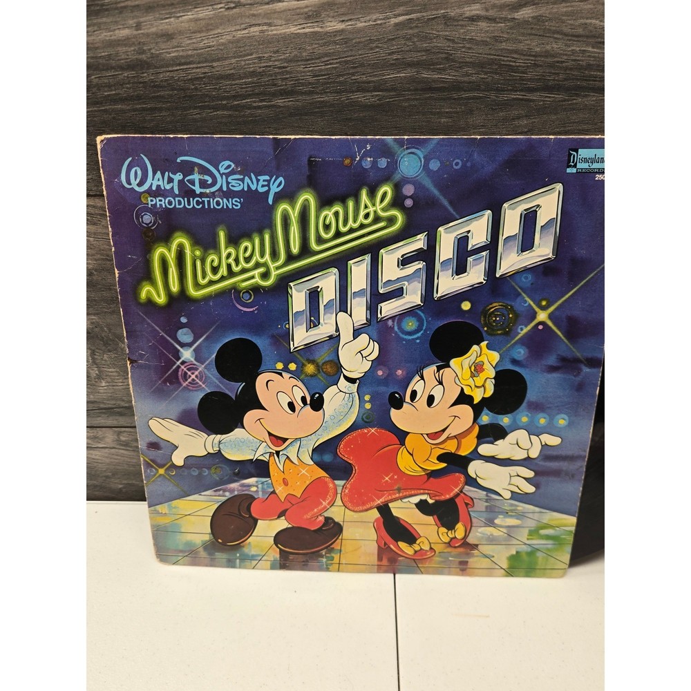 Vintage 1979 Mickey Mouse Disco Vinyl Record LP Disneyland Records 2504 Disney