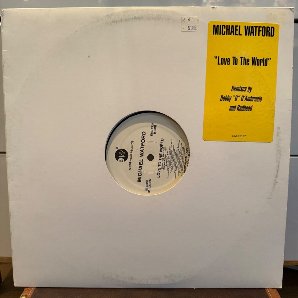 Michael Watford – Love To The World – East West Records – Promo – 12″ Single