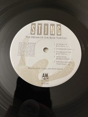 Sting The Dream Of The Blue Turtles Vinyl LP A&M Records SP-03750 1985 w/ insert
