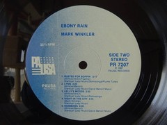 Used AOR US Edition LP / Mark Winkler Ebony Rain / David Benoit [Inserts / Sh