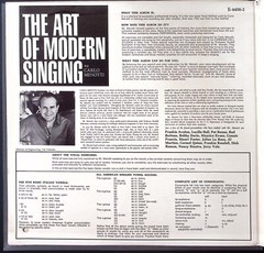 CARLO MENOTTI THE ART OF MODERN SINGING MGM RECORDS VINYL 2-LP SET 175-4