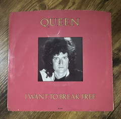 Queen I Want To Break Free/Machines 7″ 45 RPM Vinyl Single 1984 Capitol B-5350