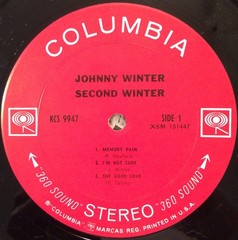 Johnny Winter – Second Winter (2xLP) (Very Good (VG))