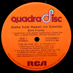Elvis ALOHA FROM HAWAII-SATELLITE, 2-LPs, RCA Quadradisc PROMO (1973) UnPlayed