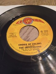 Funk Soul 45 Rpm 7′ The Impressions / Mighty Mighty Spade And Whitey/ Curtom