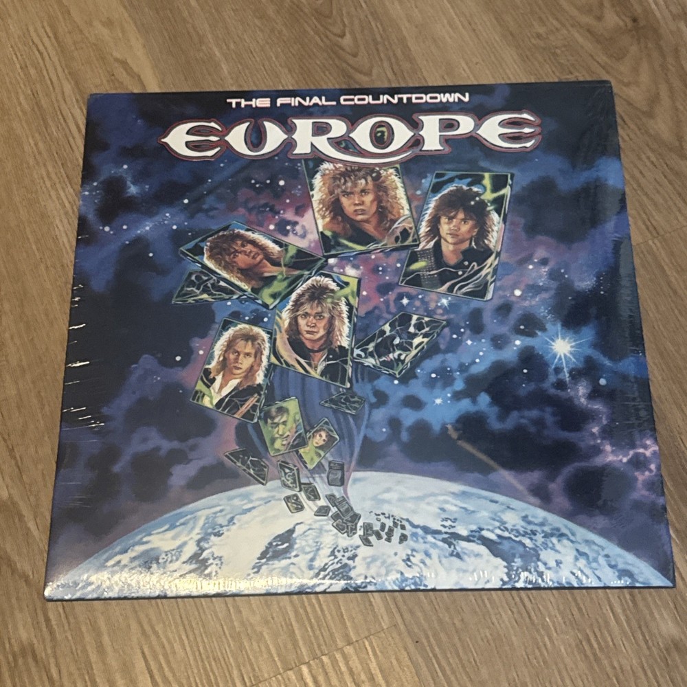 Sealed Europe The Final Countdown Lp Original Embossed Cover Fe 40241 Metal