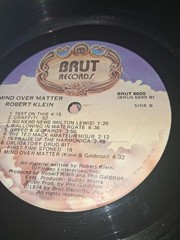 Robert Klein Mind Over Matter Vinyl First Pressing Excellent (EX) 1974