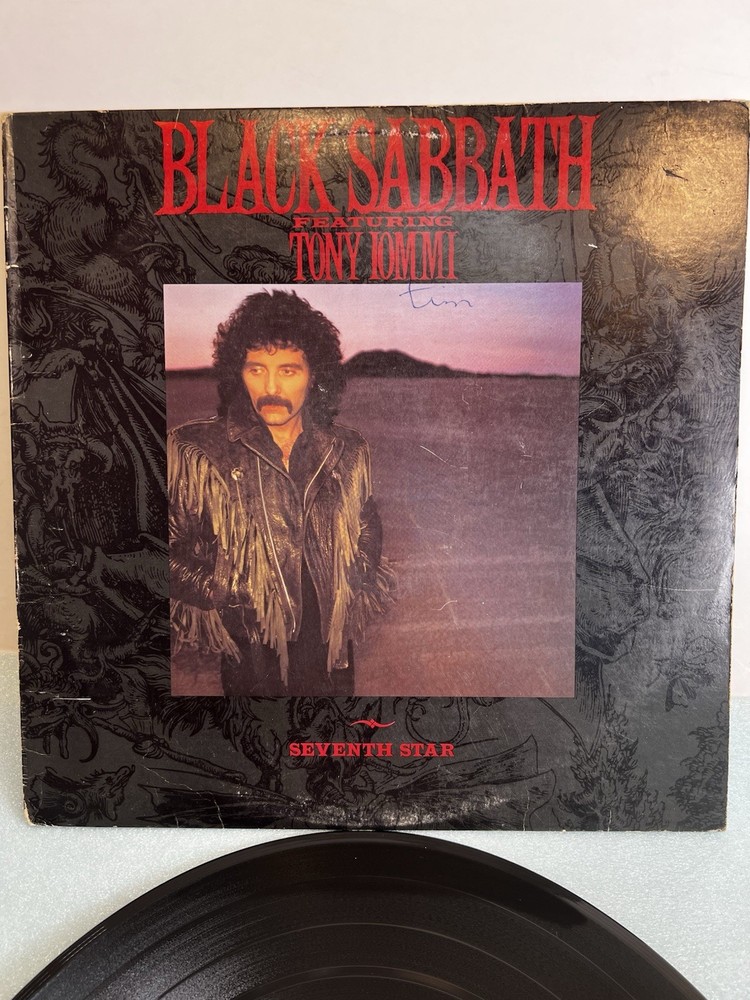 **Original Artisan Pressing** Black Sabbath “Seventh Star” (1986) Warner LP VG+
