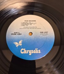 Pere Ubu Dub Housing Gold Stamp Promo with Inner Sleeve Rock Vinyl LP