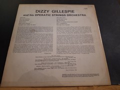 DIZZY GILLESPIE And His Operatic Strings Orchestra LP UK Mono Bebop