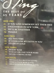 Sting – The Best of 25 Years 2LP Sting – The Best of 25 Y NEW SHIPS NOW