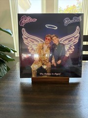 SIGNED Who Believes In Angels Insert Purple Vinyl AUTOGRAPHED Elton John Brandi