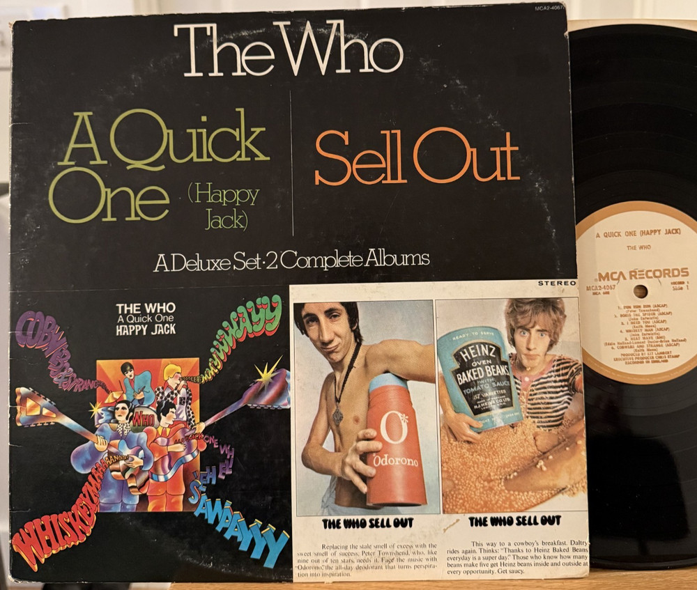 The Who A Quick One (Happy Jack) / The Who Sell Out Vinyl 2 LP MCA MCA2-4067