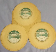 LOT of 6 UNKNOWN RECORDING 7″ Flexi Record Wilcox-Gay Recordio Disc