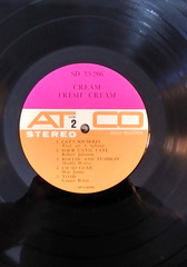 Cream – Fresh Cream Vinyl 1967 LP – ATCO Records – Rock, Psych, Blues