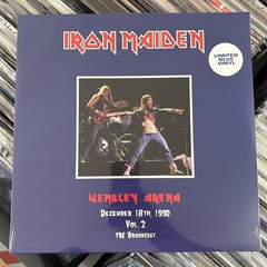Iron Maiden Wembley Arena 1990 Volume 2 Blue Vinyl Limited Edition Heavy Metal