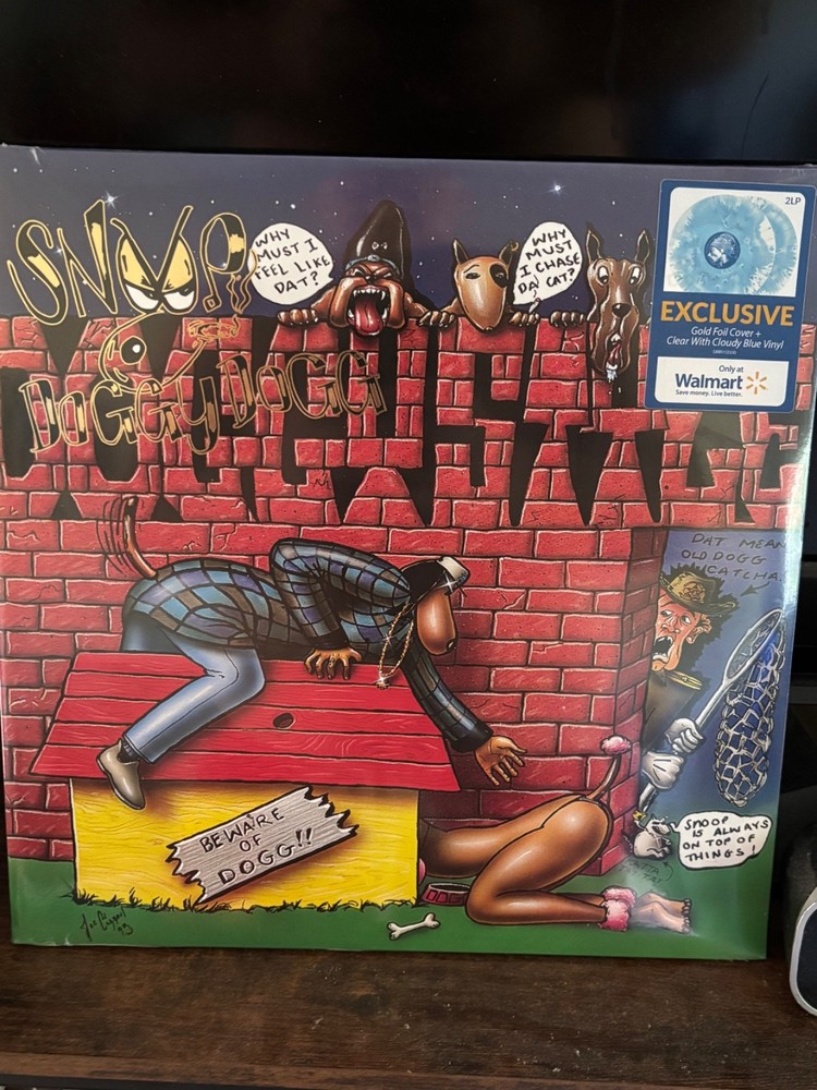 Snoop Dogg Doggystyle (WALMART EXCLUSIVE Cloudy Blue Vinyl) Sealed 2 NEW
