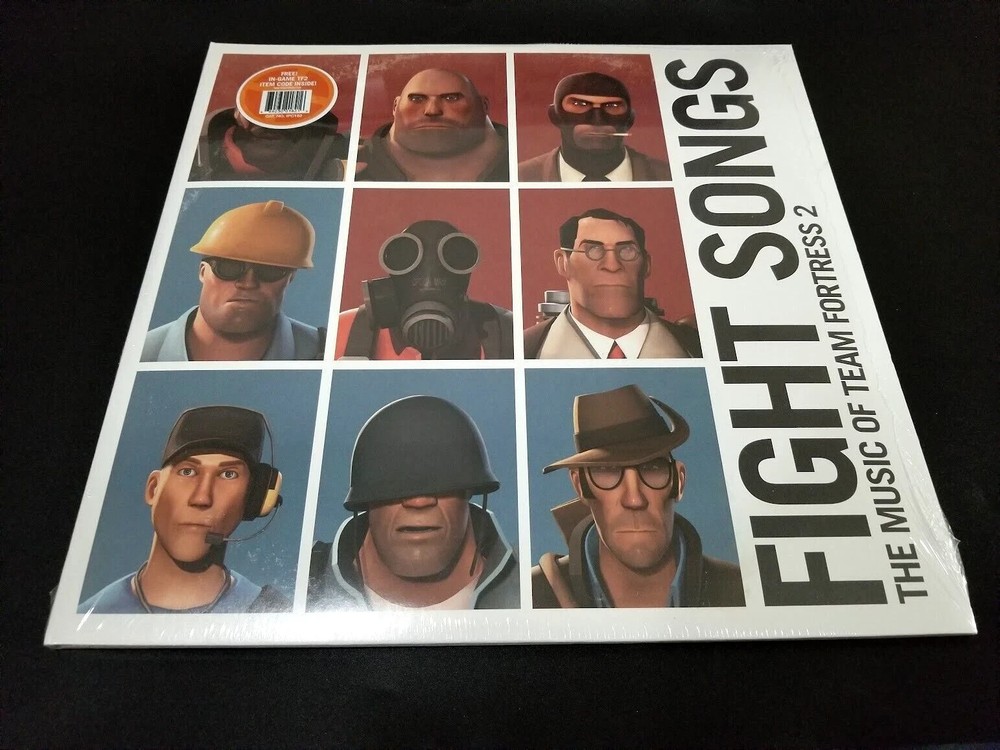 Fight Songs: The Music of Team Fortress 2 TF2 Vinyl Soundtrack LP (Green Poster)