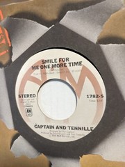45 ~Captain & Tennille: “Lonely Night /Smile For Me One More Time” A&M 1976 (NM)