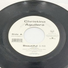CHRISTINA AGUILERA Beautiful / Fighter 45 7″ vinyl jukebox strip 2003 HEAR VG+