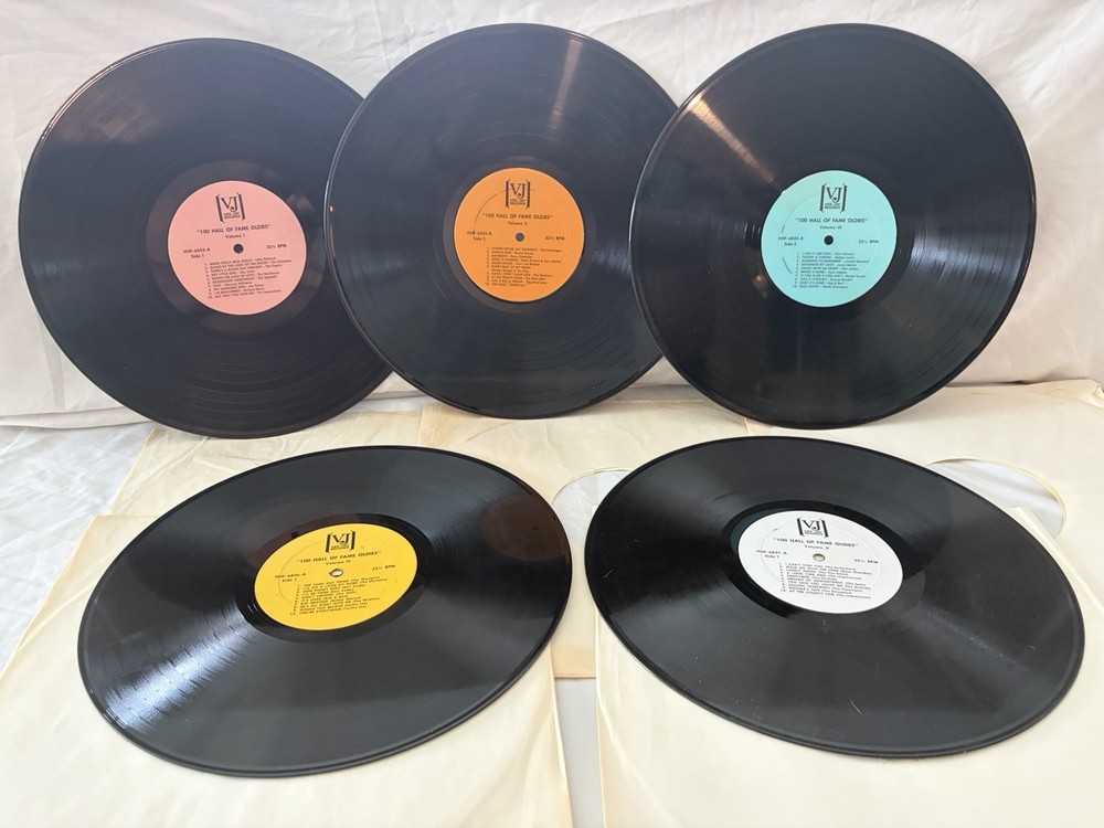 100 Hall of Fame Oldies 5 Volume Set From VEE-JAY Records